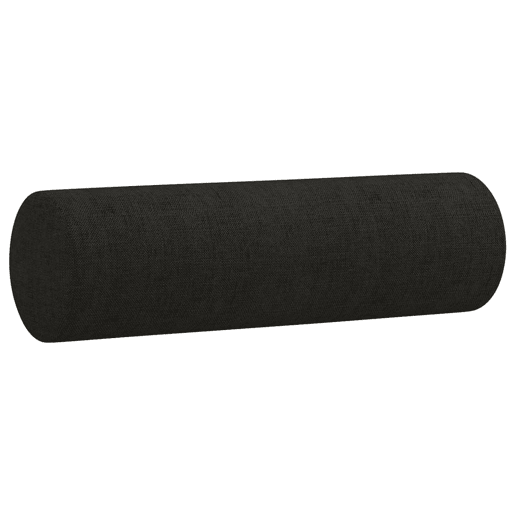 Sofá 2 lugares, Sofá fixo + almofadas decorativas 140 cm tecido preto Sofá 2 lugares, Sofá fixo + almofadas decorativas 140 cm tecido preto