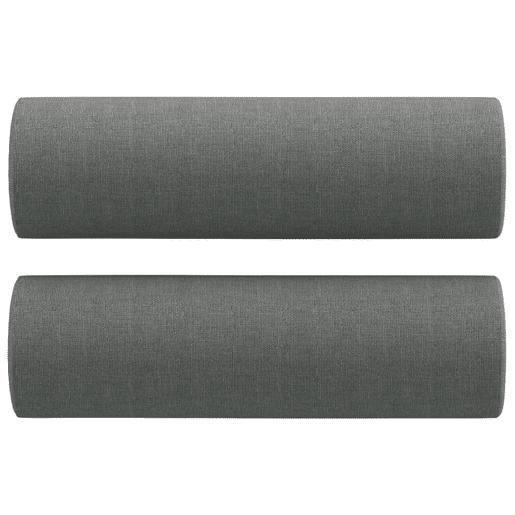 Sofá 2 lugares, Sofá fixo +almofadas decorativas 140cm tecido cinza-escuro Sofá 2 lugares, Sofá fixo +almofadas decorativas 140cm tecido cinza-escuro