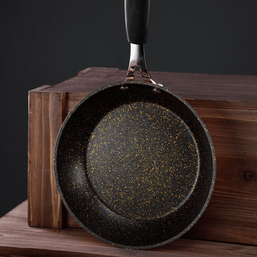 Conjunto de frigideiras ILAG Cooper Bergner (28x28cm) + wok (Ø28cm) + frigideira (Ø20x4,5cm) em alumínio forjado com revestimento antiaderente