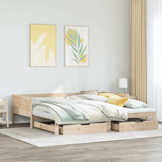 Sofá-cama, Sofá conversível com gavetão e gavetas sem colchão 80x200 cm