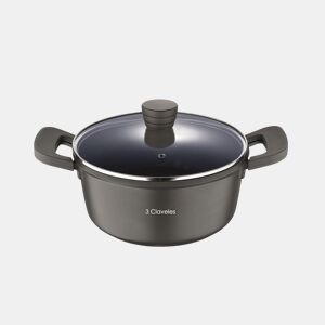 Caçarola com tampa Ø28cm e 6,7L em alumínio fundido antiaderente 3Claveles