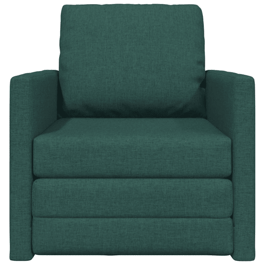 Sofá-cama, Sofá conversível Verde Escuro 74 x 77 x 81 cm Veludo
