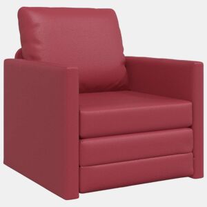 Sofá-cama, Sofá conversível Vinho Vermelho 74 x 77 x 81 cm Veludo