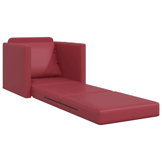 Sofá-cama, Sofá conversível Vinho Vermelho 74 x 77 x 81 cm Veludo