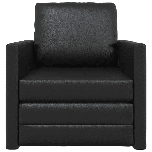 Sofá-cama, Sofá conversível Preto 74 x 77 x 81 cm Veludo