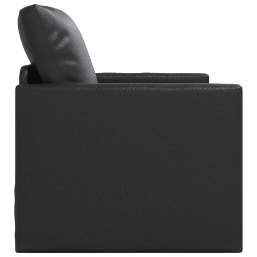 Sofá-cama, Sofá conversível Preto 74 x 77 x 81 cm Veludo