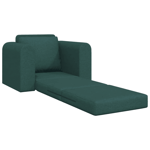 Sofá-cama, Sofá conversível Verde Escuro 98 x 71 x 83 cm Veludo