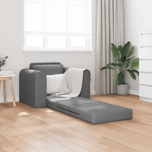 Sofá-cama, Sofá conversível Cinza Escuro 98 x 71 x 83 cm Veludo