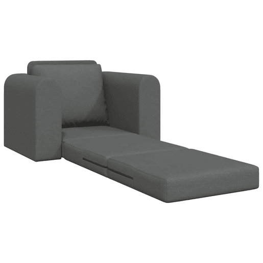 Sofá-cama, Sofá conversível Cinza Escuro 98 x 71 x 83 cm Veludo