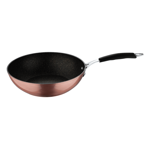 Conjunto de frigideiras ILAG Cooper Bergner (28x28cm) + wok (Ø28cm) + frigideira para peixe (32x21,8x4cm) em alumínio forjado com revestimento antiaderente