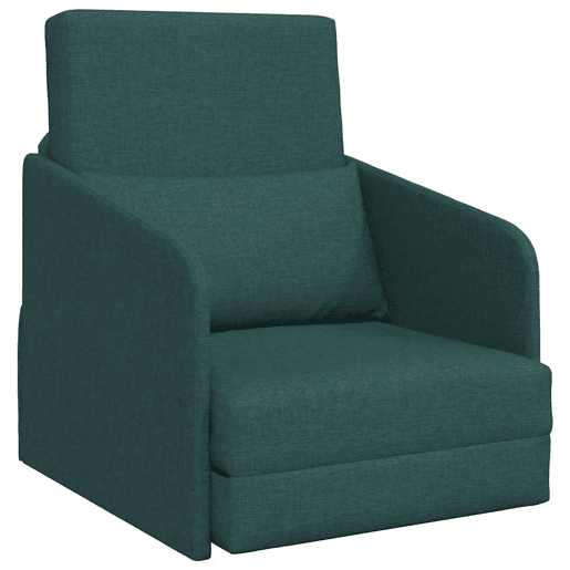 Sofá-cama, Sofá conversível Verde Escuro 65 x 80 x 83 cm Veludo