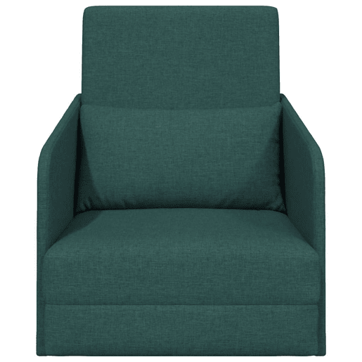 Sofá-cama, Sofá conversível Verde Escuro 65 x 80 x 83 cm Veludo