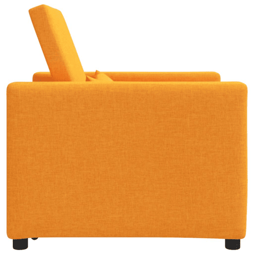 Sofá cama, Sofá conversível single Amarelo-escuro 90 x 165 x 87 cm tecido