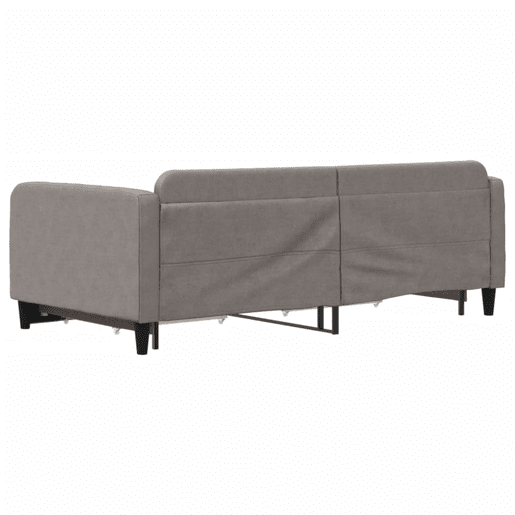 Sofá-cama, Sofá conversível c gavetãogavetas 100x200cm tecido cinza-acastanhado