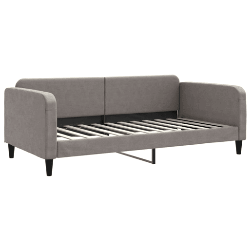 Sofá-cama, Sofá conversível c gavetãogavetas 100x200cm tecido cinza-acastanhado