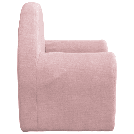 Sofá-cama infantil de pelúcia rosa Sofá-cama infantil de pelúcia rosa
