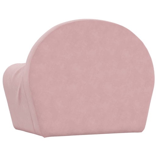 Sofá-cama infantil de pelúcia rosa Sofá-cama infantil de pelúcia rosa