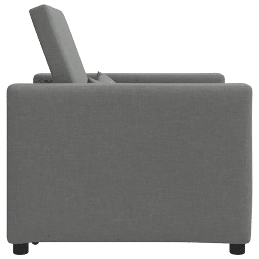 Sofá cama, Sofá conversível single Cinzento escuro 90 x 165 x 87 cm tecido