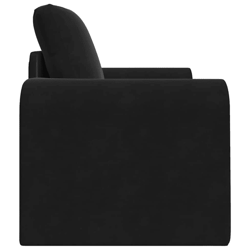 Sofá-cama, Sofá conversível Preto 98 x 71 x 83 cm Veludo