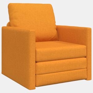 Sofá-cama, Sofá conversível Amarelo Escuro 74 x 77 x 81 cm Veludo