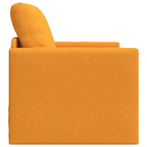 Sofá-cama, Sofá conversível Amarelo Escuro 74 x 77 x 81 cm Veludo