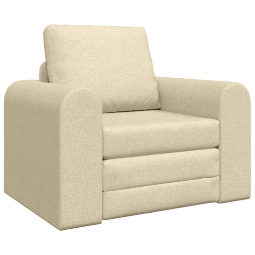 Sofá-cama, Sofá conversível Creme 98 x 71 x 83 cm Veludo