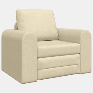 Sofá-cama, Sofá conversível Creme 98 x 71 x 83 cm Veludo