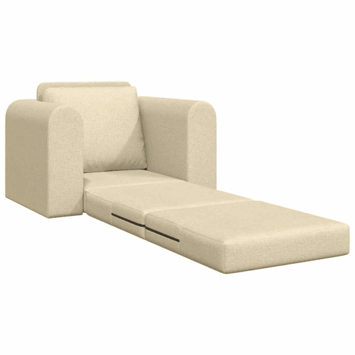 Sofá-cama, Sofá conversível Creme 98 x 71 x 83 cm Veludo