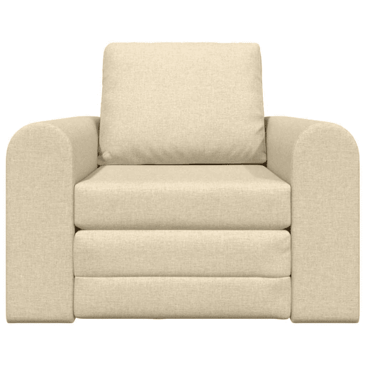 Sofá-cama, Sofá conversível Creme 98 x 71 x 83 cm Veludo