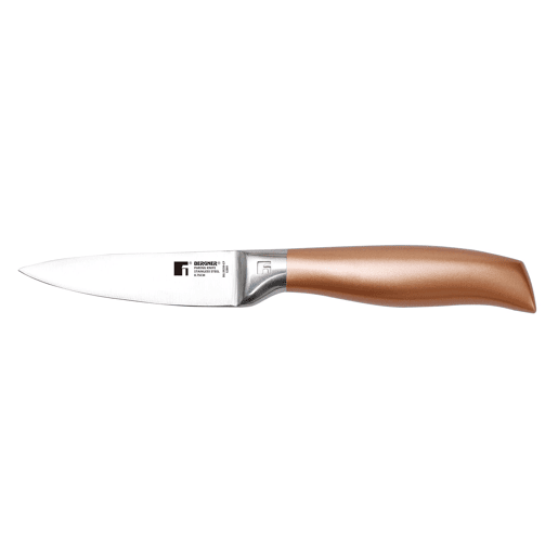 Conjunto de 3 facas Bergner Copper em aço inoxidável + suporte magnético de parede