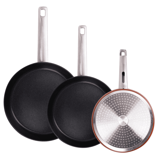 Conjunto de 3 Frigideiras Ø24Ø28Ø30cm em Alumínio Forjado AGROS San Ignacio