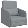 Sofá-cama, Sofá conversível Cinzento-claro 65 x 80 x 83 cm Veludo