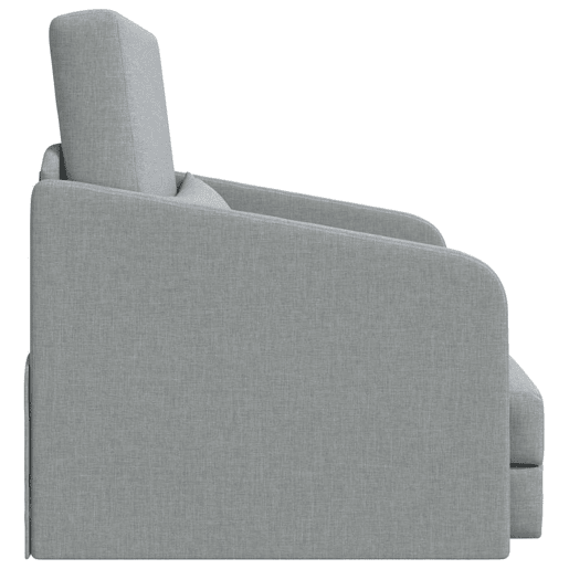Sofá-cama, Sofá conversível Cinzento-claro 65 x 80 x 83 cm Veludo