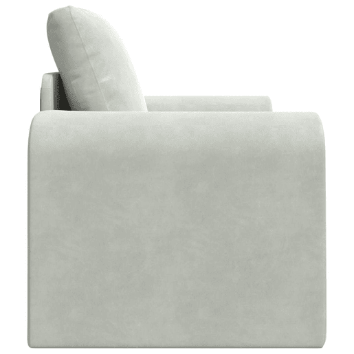 Sofá-cama, Sofá conversível Cinzento-claro 98 x 71 x 83 cm Veludo