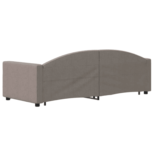 Sofá-cama, Sofá conversível com gavetão 80x200 cm tecido cinzento-acastanhado