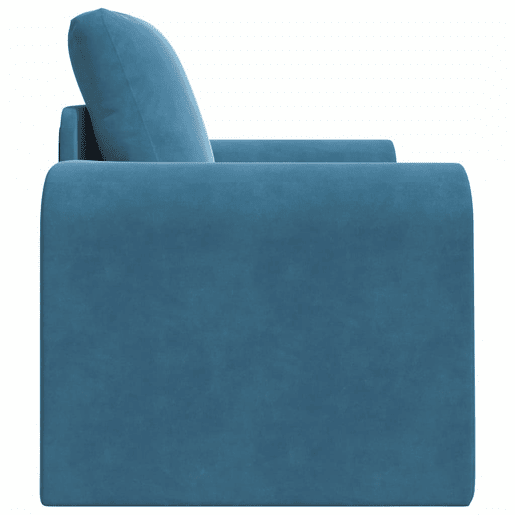 Sofá-cama, Sofá conversível Azul 98 x 71 x 83 cm Veludo