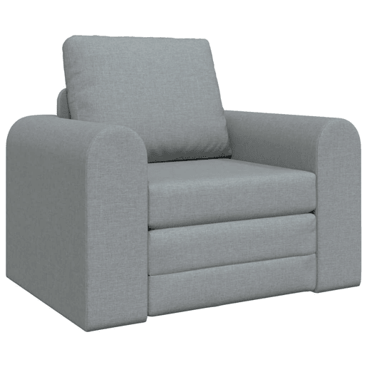 Sofá-cama, Sofá conversível Cinzento-claro 98 x 71 x 83 cm tecido