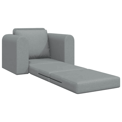 Sofá-cama, Sofá conversível Cinzento-claro 98 x 71 x 83 cm tecido