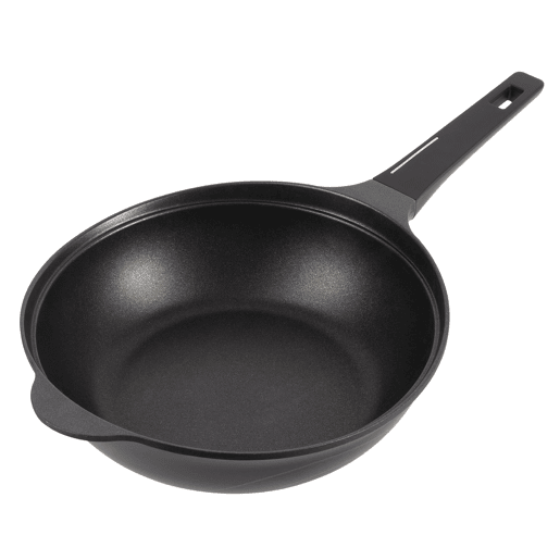 Wok Bergner Copper Ø30cm em alumínio fundido, preto com revestimento.