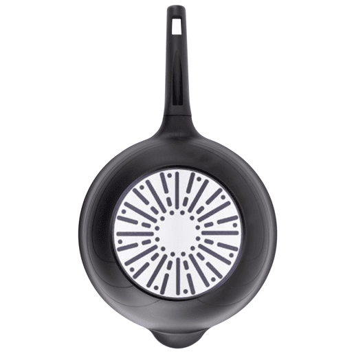 Wok Bergner Copper Ø30cm em alumínio fundido, preto com revestimento.
