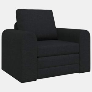 Sofá-cama, Sofá conversível Preto 98 x 71 x 83 cm Veludo