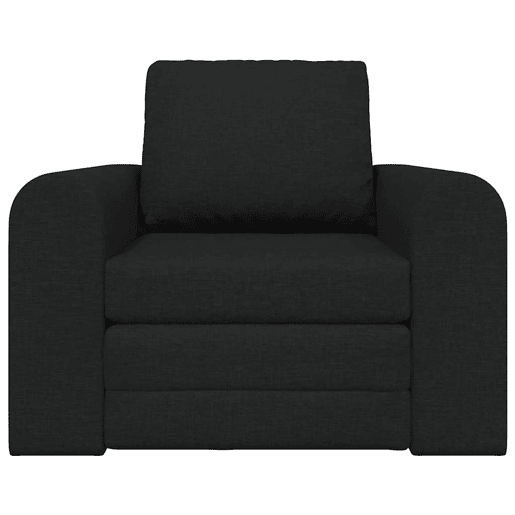 Sofá-cama, Sofá conversível Preto 98 x 71 x 83 cm Veludo