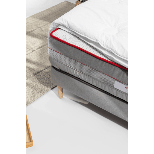 Edredão de percal em algodão penteado 350 gm³ u2014 macio, respirável e termorregulador, 260 x 240 cm, cor branco (Multicor).