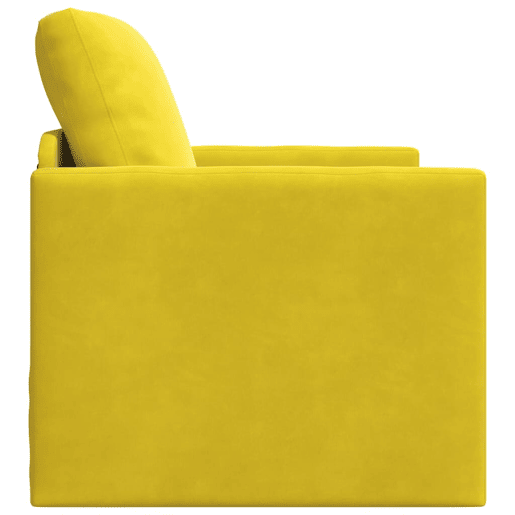 Sofá-cama, Sofá conversível Amarelo Escuro 74 x 77 x 81 cm Veludo