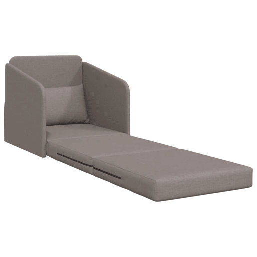 Sofá-cama, Sofá conversível Cinzento-acastanhado 65 x 80 x 83 cm Veludo