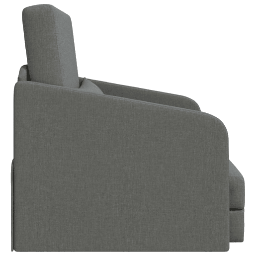 Sofá-cama, Sofá conversível Cinza Escuro 65 x 80 x 83 cm Veludo