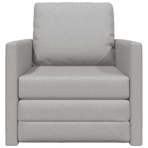 Sofá-cama, Sofá conversível Cinza Nuvem 74 x 77 x 81 cm Veludo