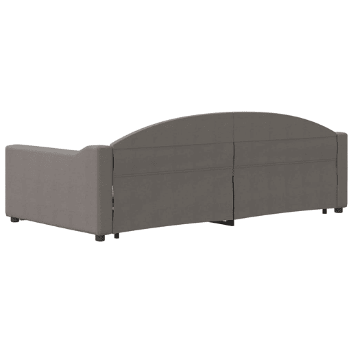 Sofá-cama, Sofá conversível com gavetão 100x200 cm tecido cinzento-acastanhado