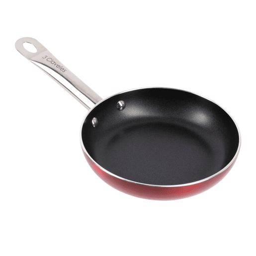Conjunto de 3 frigideiras Ø20Ø24Ø28cm em alumínio prensado com revestimento antiaderente 3Claveles