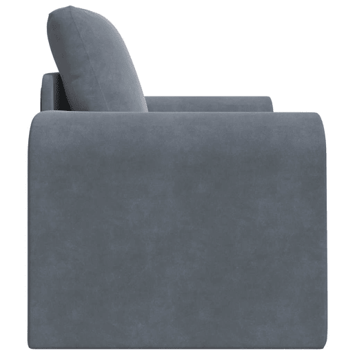 Sofá-cama, Sofá conversível Cinza Escuro 98 x 71 x 83 cm Veludo